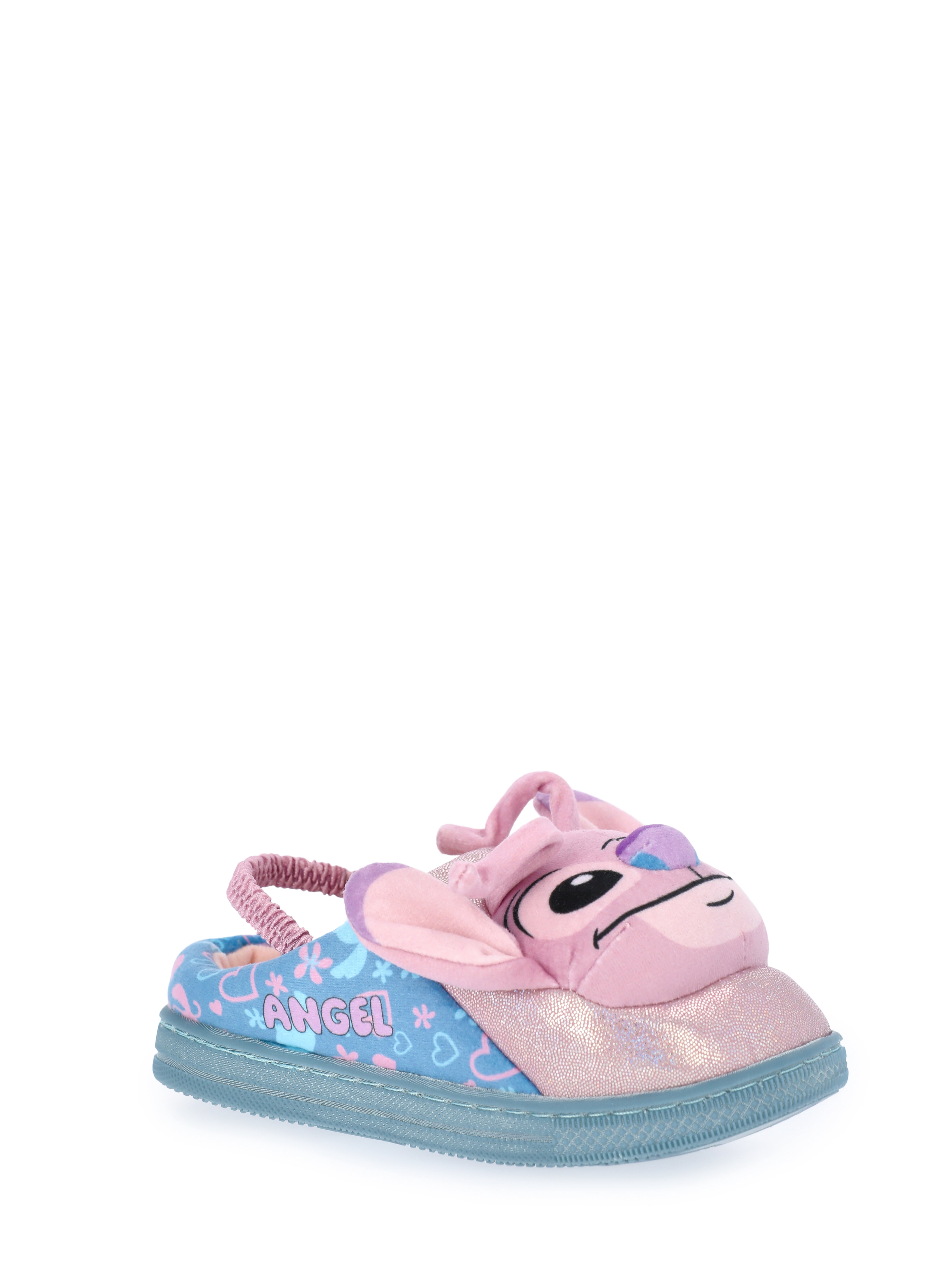 Lilo and Stitch Toddler Girls' 3D Character Slippers with Back Strap