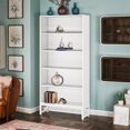 thumbnail image 2 of Resenkos Bookcase, Storage Display Open Bookshelf,4-Tier Leaning Free Standing Ladder Shelf Bookcase70.8" Bookcase, Large Bookshelf Organizer with 5-Tier Storage Shelves, 2 of 12