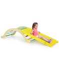 thumbnail image 2 of Costway Set Escalera Abovedada 4 en 1 para Niños Juguete de Arco de Madera con Rampa Reversible para Escalar y Deslizar Interior Exterior Multicolor, 2 of 9
