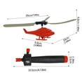 Random Color 1pc Handle Pull Wire Power Helicopter Pull Wire Helicopter