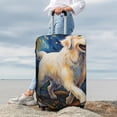 thumbnail image 3 of Lsque Vintage Starry Sky Labrador Printed Luggage Cover, Travel Luggage Protector,Scratch and Dirt Resistant, Fits 18-32 Inch Luggage - X-Large, 3 of 9