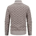 thumbnail image 5 of Yiliang Zip Up Sweaters Jacket for Men Fall and Winter Long Sleeve Warm and Thermal Top Clothes ,Gray,M, 5 of 6