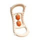 thumbnail image 2 of Herramienta de fitness circular para Pilates, rueda de Pilates deportiva, equipo de entrenamiento con aro de fitness naranja beige, 2 of 9