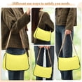 thumbnail image 5 of Ryvnso Yellow Womens Chain Shoulder Bag Tote Handbags Clutch Hobo Purse with Zipper for Travel, 5 of 7