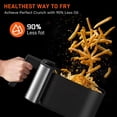 thumbnail image 4 of 7-in-1 Air Fryer, 7.5QT Oilless Air Fryer Oven with Visible Cooking Window, One-Touch Screen, Nonstick & Dishwasher Safe Basket, Including Air Fryer Paper Liners 50PCS, Silver, 4 of 7