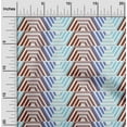 thumbnail image 2 of oneOone Polyester Spandex Light Blue Fabric Geometric Hexagon Stripes Diy Clothing Quilting Fabric Print Fabric By Yard 56 Inch Wide, 2 of 4