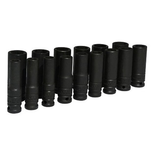 Juego de 15 Dados de Impacto Largos Métricos 1/2 Inch Urrea 73214M