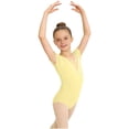 thumbnail image 2 of ATOGUTA Jumpsuit for Girls Ballets Leotards Dance Gymnastic Outfits Short Sleeve Dancewear Yellow, Size 3T-15, 2 of 6