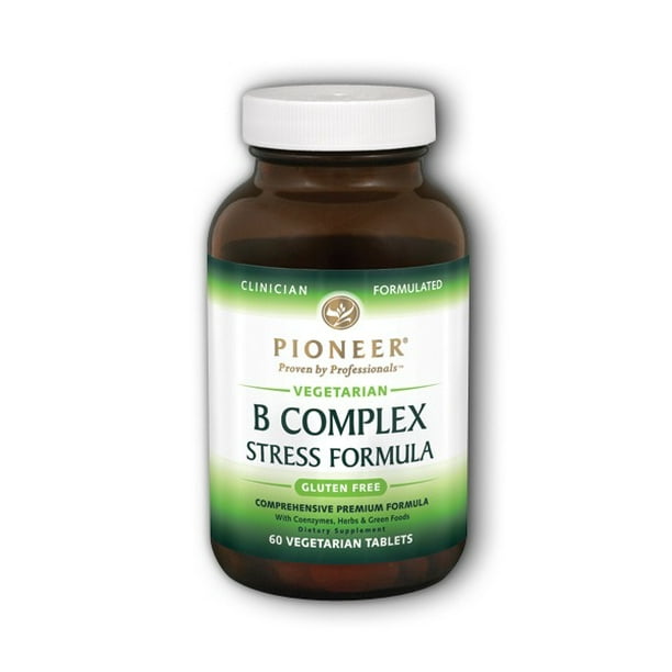 Pioneer B Complex Stress Formula High Potency B Vitamins Whole Food