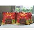 thumbnail image 6 of Ambesonne Colorful Throw Pillow Cover 4 Pack, Cake and Presents, 18", Multicolor, 6 of 7