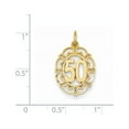 thumbnail image 3 of 14k Yellow Gold #50 in Oval Pendant, 3 of 4