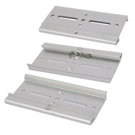 G2 Rail - 3 Pcs HS-A35-100mm Aluminum Alloy C Shape DIN Guide Rail Buckle Clasp