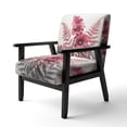 thumbnail image 3 of Designart "Minimalism Leaves Floral Pattern" Upholstered Modern & Contemporary Accent Chair and Floral Arm Chair - Multiple Color & Pattern, 3 of 7