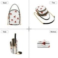 thumbnail image 3 of FORMRS Crossbody Bag for Women Quilted Travel Shoulder Cell Phone Purse with Chain Strap Handbag, Cute Santa Hats Pattern, 3 of 7