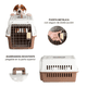 thumbnail image 5 of Jaula Transportadora Mascotas Rectangular Belug, Café con Blanco, 5 of 5