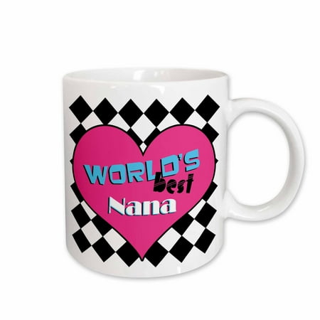 

3dRose Worlds Best Nana Ceramic Mug 15-ounce