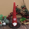 thumbnail image 2 of 10" Unscented Red Gnome Novelty Candle, 2 of 5