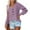 Purple, variant on Babysbule Plus Size Womens Sweaters Women Casual Soild Long Sleeve Pocket Knit Pullover V-neck Sweater Coat Women's Fashion