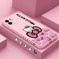 thumbnail image 2 of Sanrio-funda de teléfono de Hello Kitty para iPhone, carcasa bonita de silicona para modelos 14, 13, 12, 11 Pro Max, Mini, X, XR, XS MAX, SE20, 8, 7 Plus, 6, 6S Plus Fivean unisex, 2 of 2
