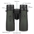 thumbnail image 3 of Binoculares Vortex Optics Diamondback HD 8 x 32 Verde con Sistema Óptico HD y Agarre Antideslizante, 3 of 6