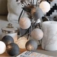 thumbnail image 5 of Guirnalda de luces decorativas de bolas de algodón para Navidad, hecha a mano, con hilo de 20/40 bolas, con pilas o USB, para fiestas familiares, 5 of 5