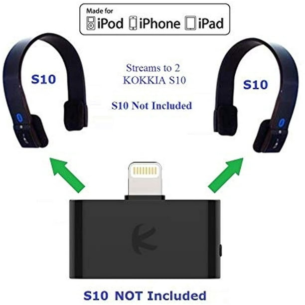 KOKKIA i10L : DIGITAL Bluetooth Splitter Transmitter for iPhone