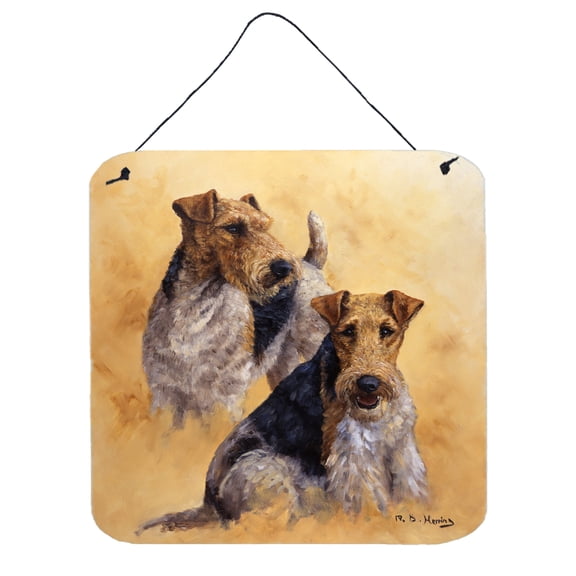 Fox Terriers by Michael Herring Wall or Door Hanging Prints