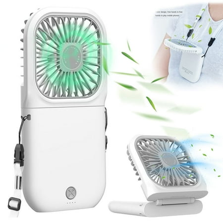 

Portable Handheld Mini Fan USB Rechargeable Cooling Fan with 3000mAh Power Bank