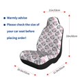 thumbnail image 3 of Uemuo Poodle Dog Pattern Car Seat Covers for Front Seats Waterproof Seat Covers for Cars, Universal Auto Front Seats Protector Fits for Car-2 PCS, 3 of 6
