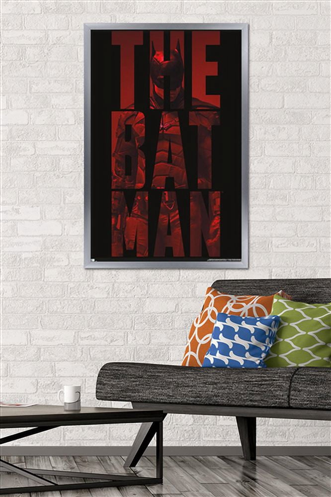 DC Comics The Batman - Text Wall Poster, 22.375" x 34", Framed