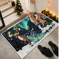 thumbnail image 6 of Hometravel Christmas Embroidery Doormat, 3D Pattern Absorbent Entrance Mat, Non-slip Floor Rug for Doorway, Kitchen, Home Decor, 6 of 6