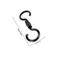 thumbnail image 2 of OULII 2Pcs Car Backseat Hooks Black Auto Headrest Hangers for Car Organizer Storage, 2 of 8