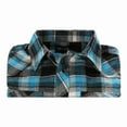 thumbnail image 4 of Gioberti Men 100% Cotton Western Flannel Plaid Shirt w/Snap-on Button, 4 of 6