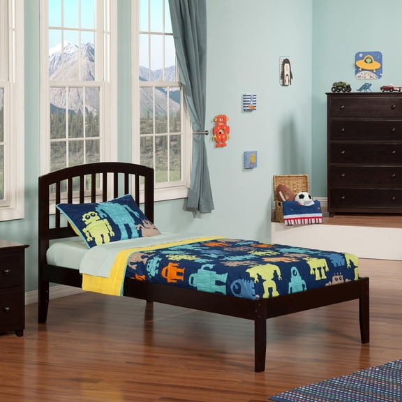 Leo & Lacey Richmond Twin Solid Wood Platform Bed in Espresso