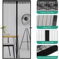 thumbnail image 2 of Mosquitera para puerta Jormftte 90 x 210 cm color negro, 2 of 5