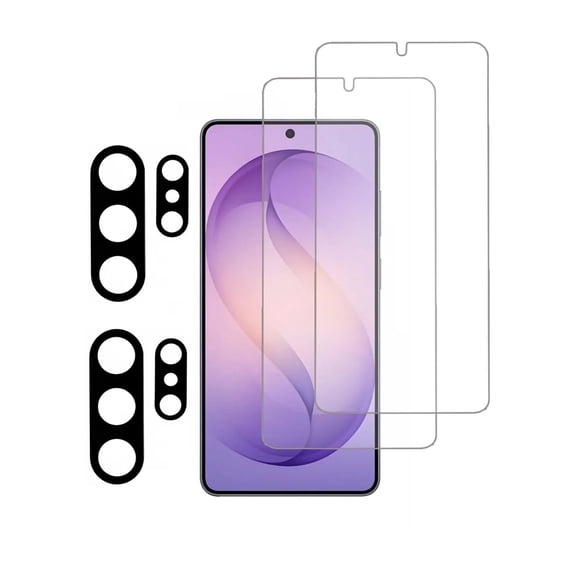 PAPAUTOP [2 Pcs] HD Clear Anti-Scratch Tempered Glass Screen Protector With Camera Protector for Samsung Galaxy S26 Ultra 5G 2026