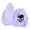 Purple, variant on Bibifish Womens Full Hooded Hoodies With Graphic Print Back Print Casual Hoodies With Pocket Relaxed Fit Outdoor Edgy Street Style Pullover