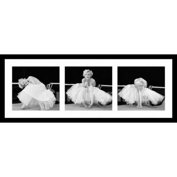 Flock Elektrisk gammel Marilyn Monroe Ballerina Triptych Laminated & Framed Poster (38 X 13) -  Walmart.com