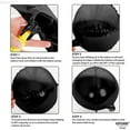 thumbnail image 6 of KatchOn, Big Matte Black Foil Balloons - 22 Inch, Pack of 6 | 4D Metallic Black Balloons for Halloween, Birthday Decorations | Black Metallic Balloon, Round Foil Balloons for New Year, Anniversary, 6 of 6