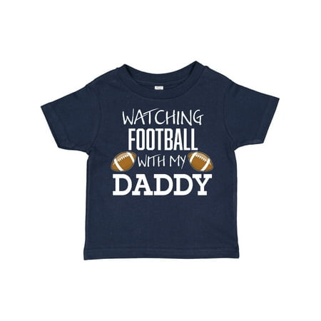 

Inktastic Watching Football with My Daddy Gift Toddler Boy or Toddler Girl T-Shirt