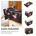 thumbnail image 3 of Iauyy Large Storage Box with Lid - Foldable Home Storage Bins for Clothes Toy Holiday Decor, Cartoon Couple (42*32*30cm), 3 of 6