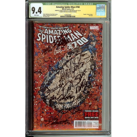 Amazing Spider-Man #700 CGC 9.4 #15985834001 Stan Lee | Shooter | DeMattius | Slott | Ramos | Garney | Palmer | Bailey | Doren | Hanna | David | DeZago | McKone