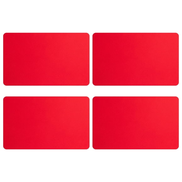BRIGHTFUFU 4Pcs Sneaker Sole Pads Red Rubber Self Adhesive Non Slip Shoe Stickers for Durable Grip