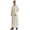 Beige, variant on Thobe for Men Islamic Arabic Robe - Satin Muslim Clothes Embroidered Prayer Clothes Loose Abaya Clothing Casual Kaftan Long Sleeve 1/4 Zipper Henley Shirt Size 3XL Black
