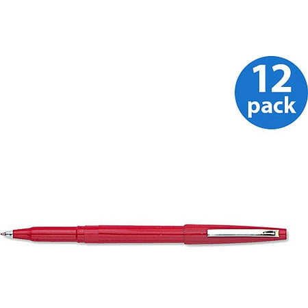 Pentel Rolling Writer Roller Ball Capped Pen, Medium, 12pc