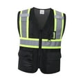 thumbnail image 2 of Chaleco seguro reflectante con bolsillos versátil ropa de ropa de trabajo alta visibilidad para ciclismo al aire libre nocturno caminando tráfico, 2 of 8