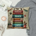 thumbnail image 2 of COMIO Book Pillow Cover Decorative Motivational Quotes Reading Couch Throw Pillow Case Classroom Book Lover Pillow Covers for Bed Sofa Room Home, 2 of 5