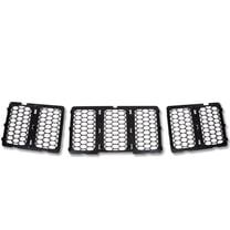 Black Mesh Grille Insert Kit Front Grill Cover Fit for Jeep Grand Cherokee 2014-2016