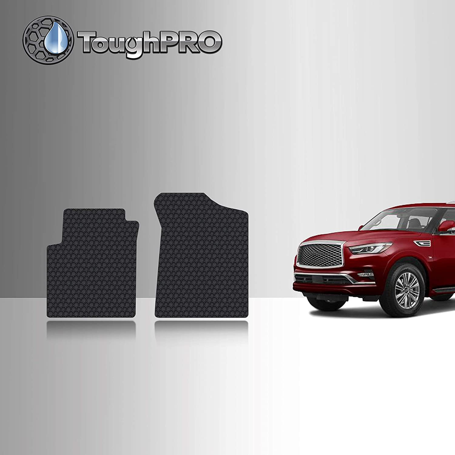 TOUGHPRO Floor Mat Accessories (Front Row Set) Compatible with Infiniti