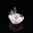 thumbnail image 5 of Cueva de cristal de ágata natural, racimo de amatista, espécimen de modelado minero, artesanías para decoración del hogar, 5 of 5